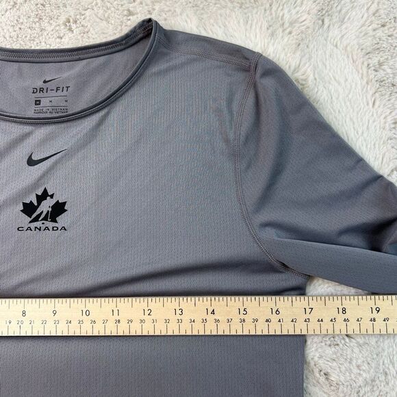 Nike Dri-FIT Long Sleeve Shirt Training Running Base Layer Womens Medium Canada - Picture 3 of 7